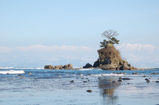 No.637-1:高岡市の有磯海(女岩）、国の名勝に